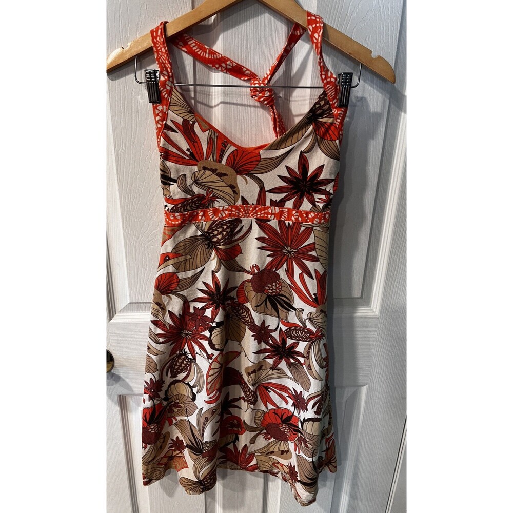 Patagonia Dress Womens Small Iliana Halter Mini Organic Cotton Floral Casual - Picture 4 of 10